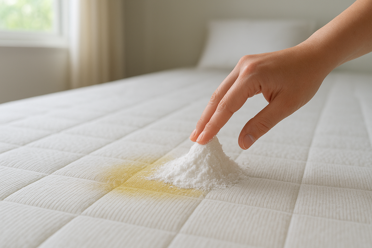 como tirar cheiro de urina do colchão com bicarbonato