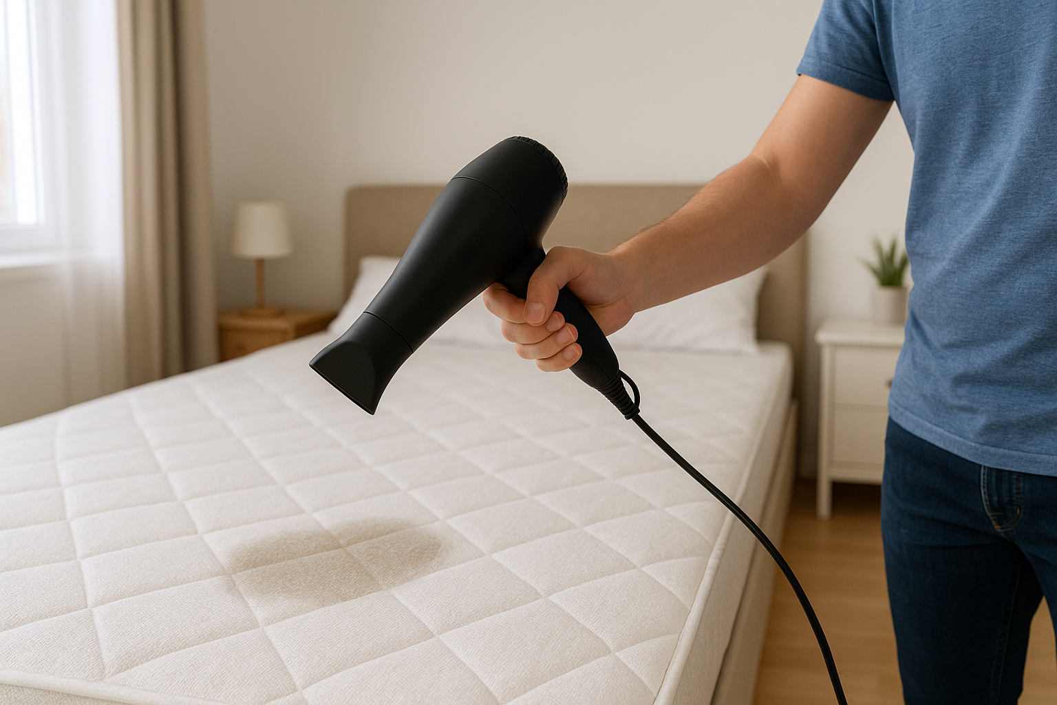 como secar xixi do colchão